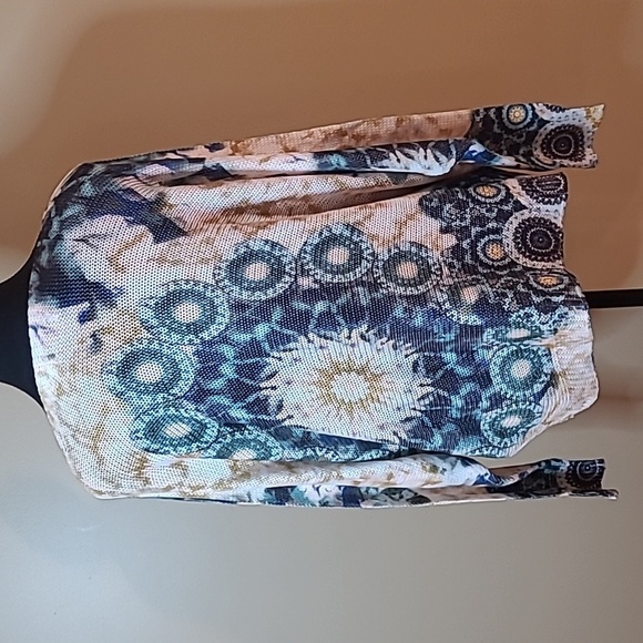 #002 LUISA RICCI Boatneck Geometric Pattern Sweater,Dolman Sleeves,Italy - Picture 3 of 8